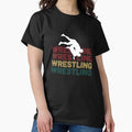 Retro Wrestling Silhouette Graphic Vintage Wrestler - Adult & Kids T-Shirts, Sweatshirts & Hoodies apparel design preview 1