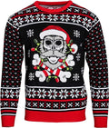 Skull Santa Claus Bones Lights Ugly Christmas Sweater product image