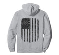 Distressed American Flag Usa Patriotic Hoodie - Custom Art Print Men Women - T-Shirt, Sweatshirt, Hoodie