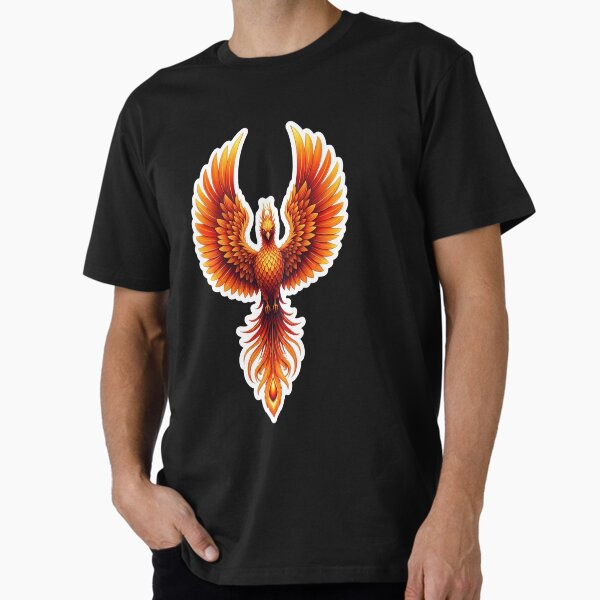 Rising Phoenix Fire Bird Sticker Premium - Adult & Kids T-Shirts, Sweatshirts & Hoodies apparel design preview 1