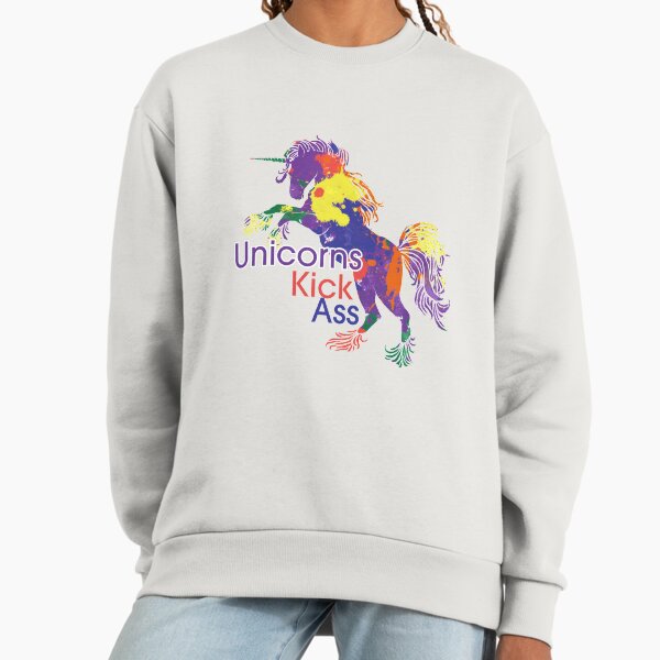 Unicorns Kick Ass For Real Tho - Adult & Kids T-Shirts, Sweatshirts & Hoodies apparel design preview 1