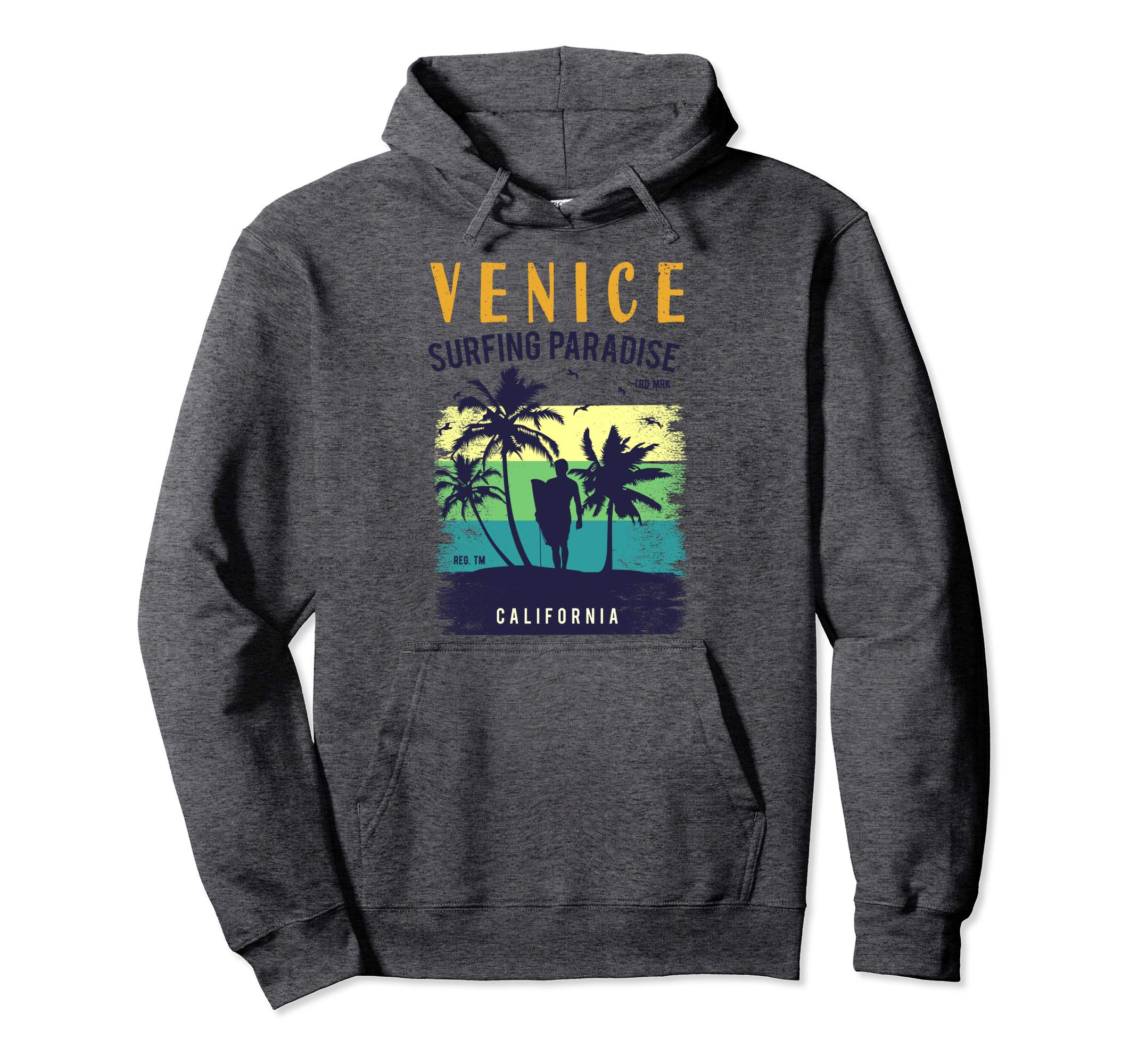 California Venice Beach 70S 80S Venice Hoodie - Novelty Apparel for Adults - T-Shirt, Sweatshirt, Hoodie