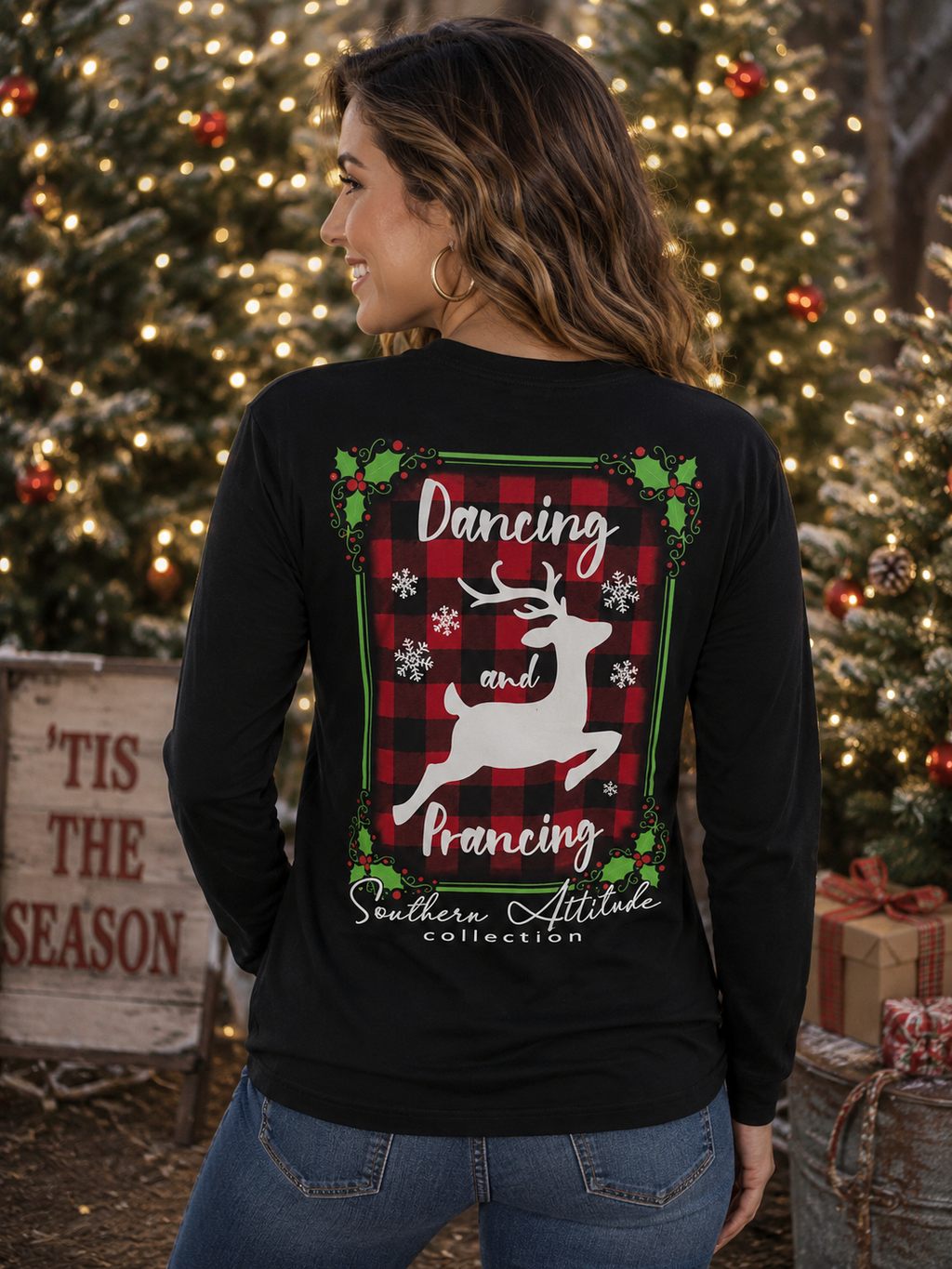 SALE Southern Attitude Preppy Dancing Prancing - Adult & Kids T-Shirts, Sweatshirts & Hoodies apparel design preview 1
