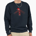 Minimalist Golden Gate Bridge Christmas Gift San - Adult & Kids T-Shirts, Sweatshirts & Hoodies apparel design preview 1