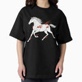 Galloping White Fire Horse Mythical Beast - Adult & Kids T-Shirts, Sweatshirts & Hoodies apparel design preview 1