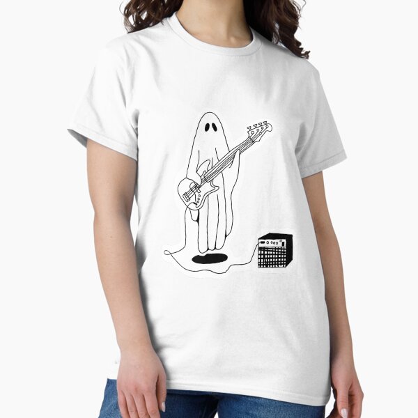 Sheet Ghost Playing Bass - Adult & Kids T-Shirts, Sweatshirts & Hoodies apparel design preview 1