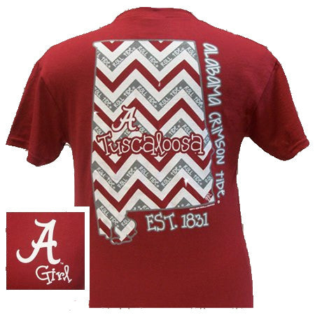 Sale Alabama Chevron State Bright - Adult & Kids T-Shirts, Sweatshirts & Hoodies apparel design preview 1