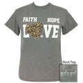 Girlie Girl Originals Preppy Faith Hope Love Leopard - Adult & Kids T-Shirts, Sweatshirts & Hoodies apparel design preview 1