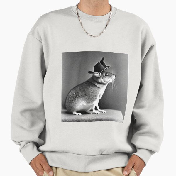 Old style chinchilla portrait - Adult & Kids T-Shirts, Sweatshirts & Hoodies apparel design preview 1