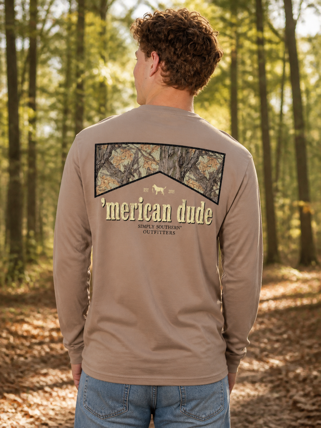 Simply Southern Merican Dude Camo Logo - Adult & Kids T-Shirts, Sweatshirts & Hoodies apparel design preview 1