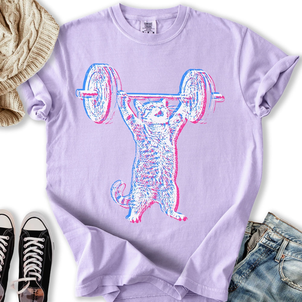 Glitch Lifter Cat - Adult & Kids T-Shirts, Sweatshirts & Hoodies apparel design preview 1