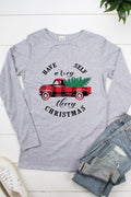 Have Yourself a Merry Little Christmas Plaid Truck - Adult & Kids T-Shirts, Sweatshirts & Hoodies apparel design preview 1