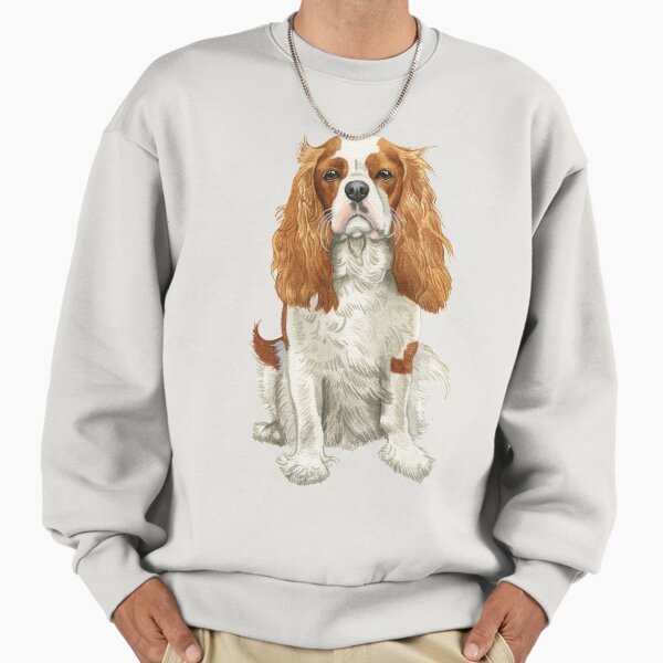 Cavalier King Charles Spaniel Watercolour Blenheim - Adult & Kids T-Shirts, Sweatshirts & Hoodies apparel design preview 1
