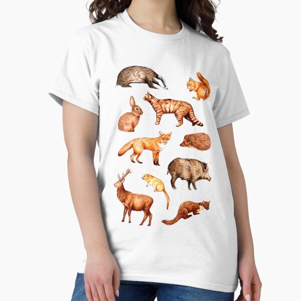 Woodland Animals - Adult & Kids T-Shirts, Sweatshirts & Hoodies apparel design preview 1