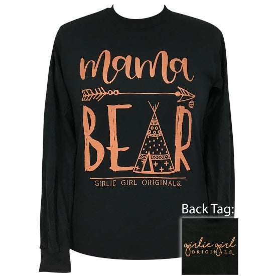 Girlie Girl Originals Preppy Mama Bear Teepee - Adult & Kids T-Shirts, Sweatshirts & Hoodies apparel design preview 1