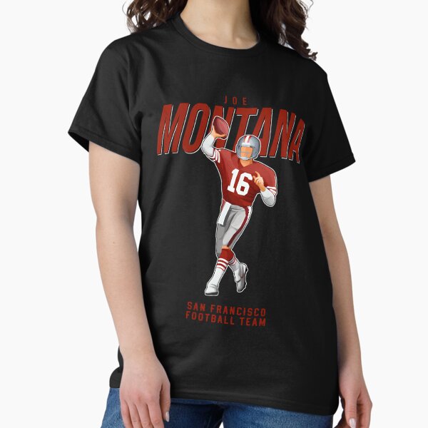 Joe Montana #16 San Francisco Football Team - Adult & Kids T-Shirts, Sweatshirts & Hoodies apparel design preview 1