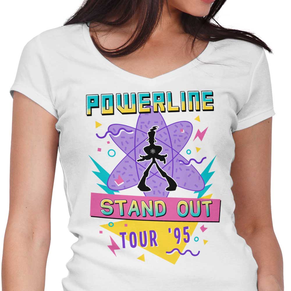 95' World Tour Women's V-Neck - Adult & Kids T-Shirts, Sweatshirts & Hoodies apparel design preview 1