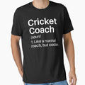 Cricket Coach Funny Definition: Gift Player - Adult & Kids T-Shirts, Sweatshirts & Hoodies apparel design preview 1
