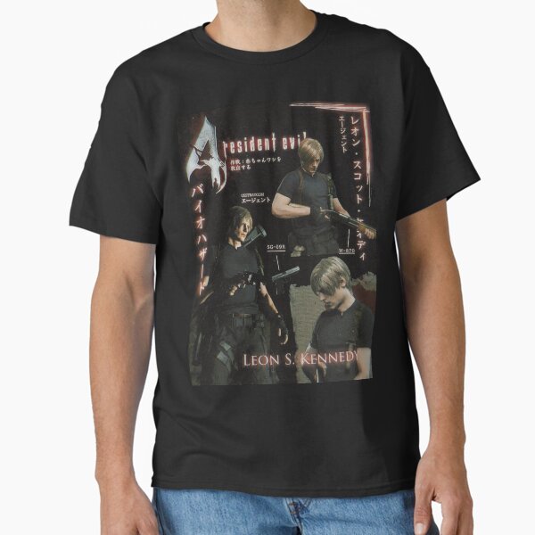 Leon Kennedy Character Poster - Adult & Kids T-Shirts, Sweatshirts & Hoodies apparel design preview 1