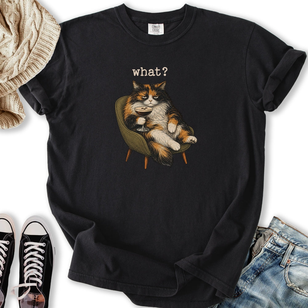 Grumpy Calico Cat - Adult & Kids T-Shirts, Sweatshirts & Hoodies apparel design preview 2