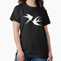 Swallows flying silhouette - Adult & Kids T-Shirts, Sweatshirts & Hoodies apparel design preview 1