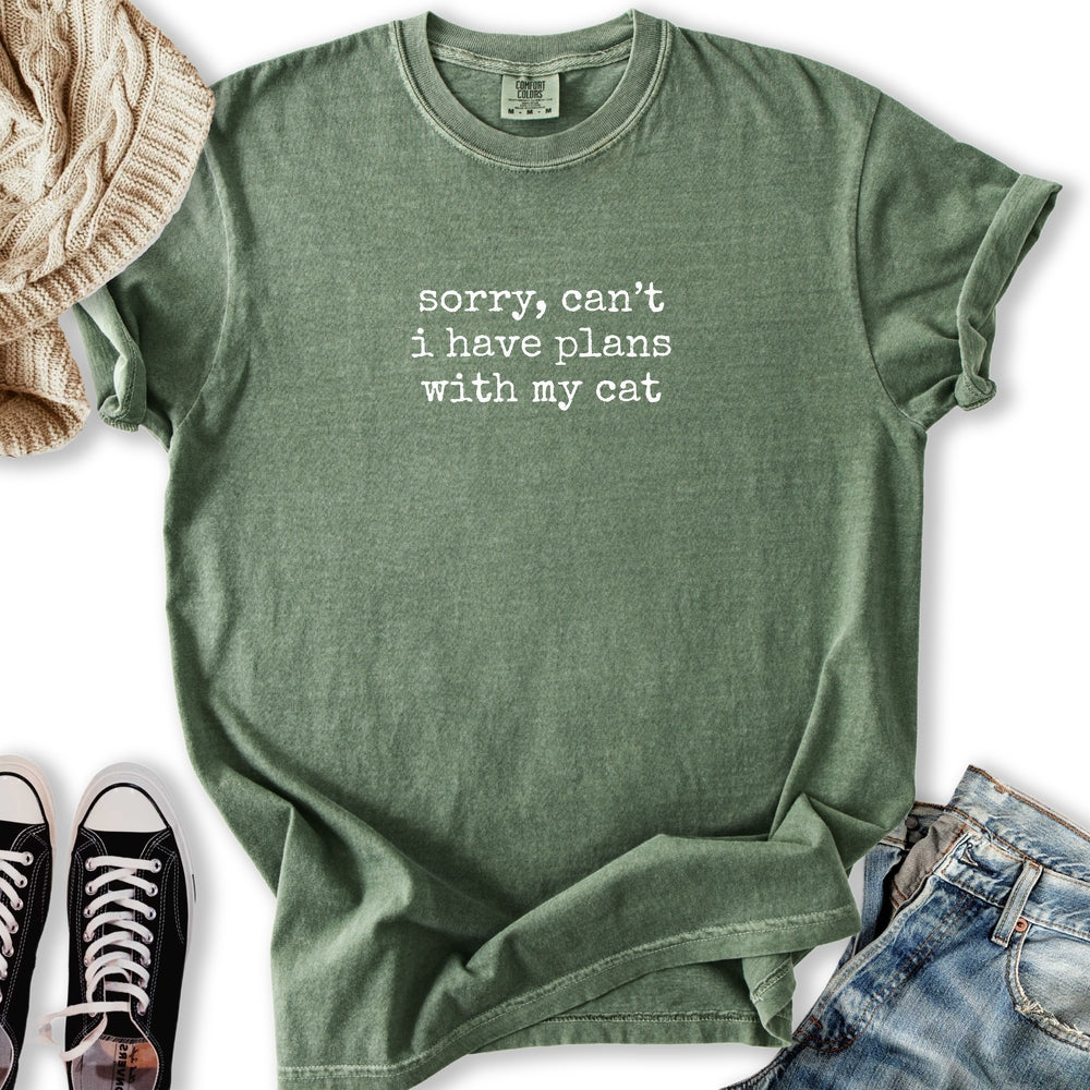 Plans With My Cat - Adult & Kids T-Shirts, Sweatshirts & Hoodies apparel design preview 1