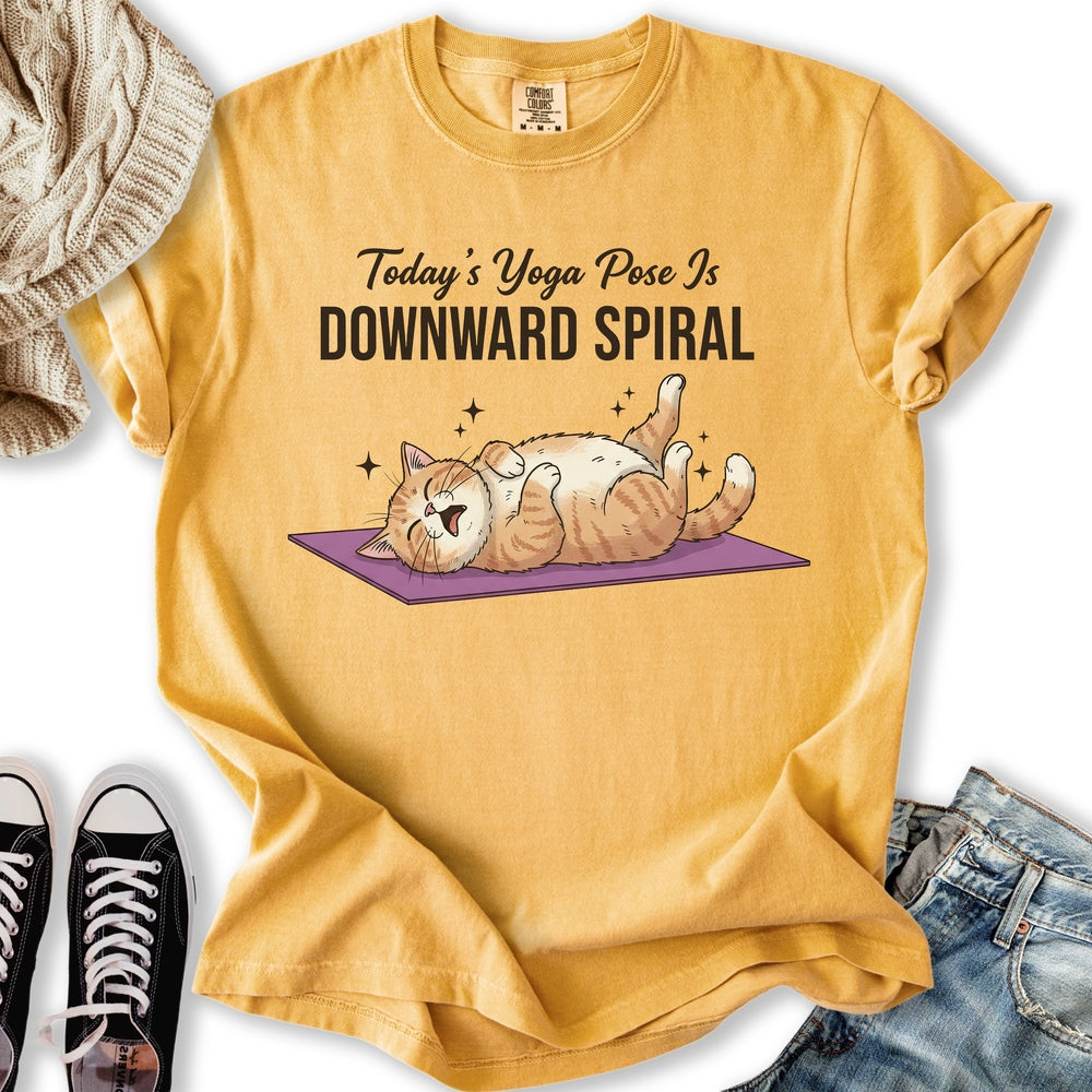 Downward Spiral Cat - Adult & Kids T-Shirts, Sweatshirts & Hoodies apparel design preview 1