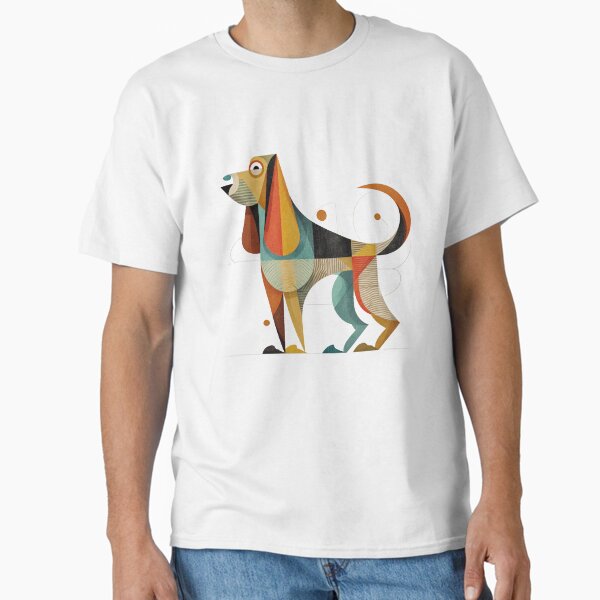 Mid century modern Bloodhound - Adult & Kids T-Shirts, Sweatshirts & Hoodies apparel design preview 1
