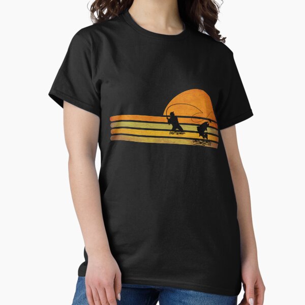 Retro vintage fishing, gift for lovers - Adult & Kids T-Shirts, Sweatshirts & Hoodies apparel design preview 1