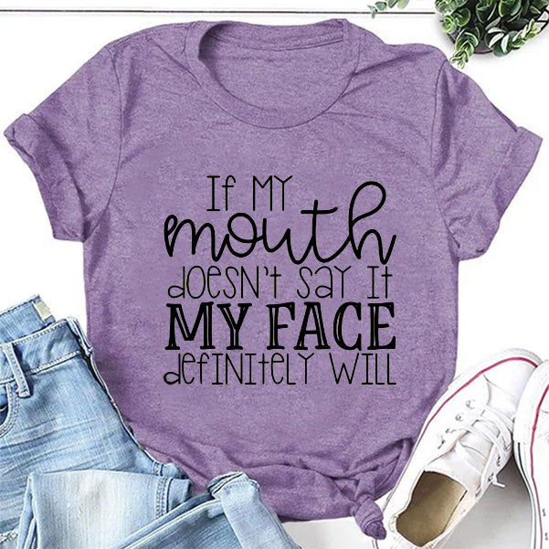 If My Mouth Fashion Letter Print Women Slogan - Adult & Kids T-Shirts, Sweatshirts & Hoodies apparel design preview 2