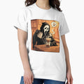 Ghostface (Scream) coffee addict v60 - Adult & Kids T-Shirts, Sweatshirts & Hoodies apparel design preview 1