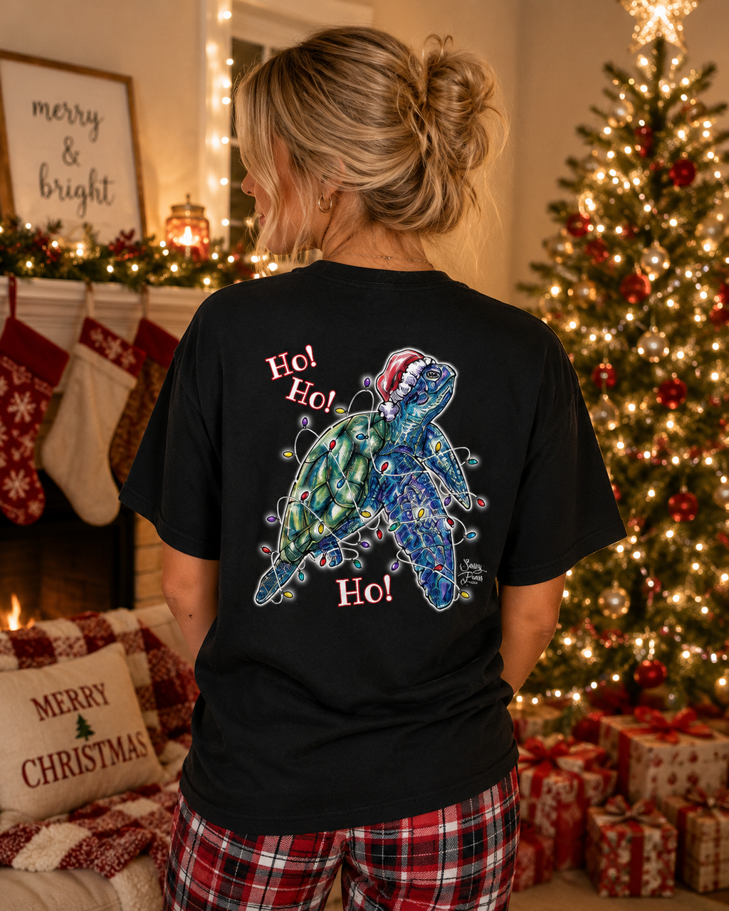 SALE Sassy Frass Christmas Sea Turtle - Adult & Kids T-Shirts, Sweatshirts & Hoodies apparel design preview 1