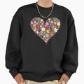 Whimsical Spring Flowers Red Valentine Heart fatfatin - Adult & Kids T-Shirts, Sweatshirts & Hoodies apparel design preview 1