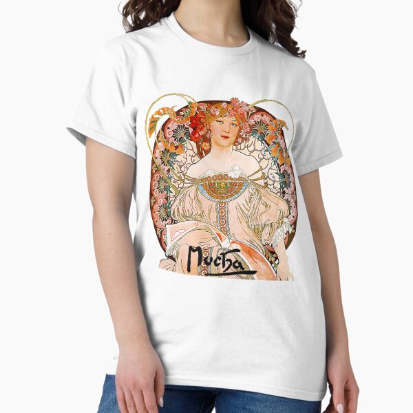 Mucha Flower Girl - Adult & Kids T-Shirts, Sweatshirts & Hoodies apparel design preview 1