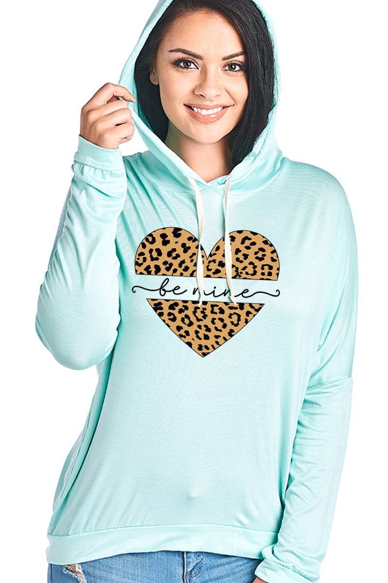 SALE Be Mine Leopard Heart Valentines Day - Adult & Kids T-Shirts, Sweatshirts & Hoodies apparel design preview 1