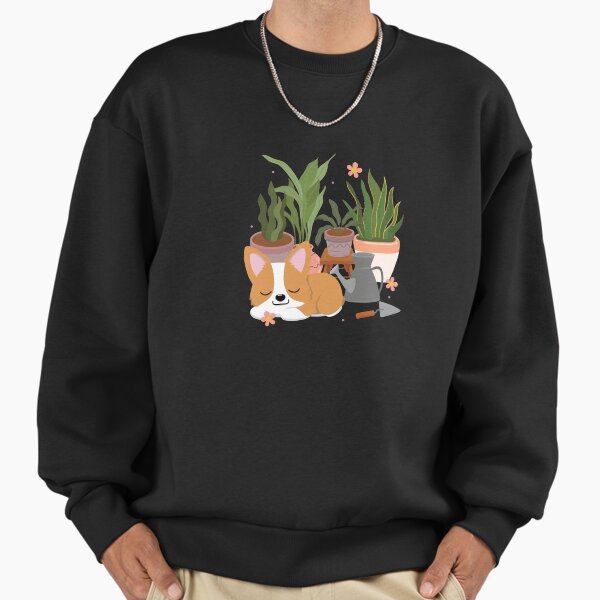 House Plant Corgi - Adult & Kids T-Shirts, Sweatshirts & Hoodies apparel design preview 1