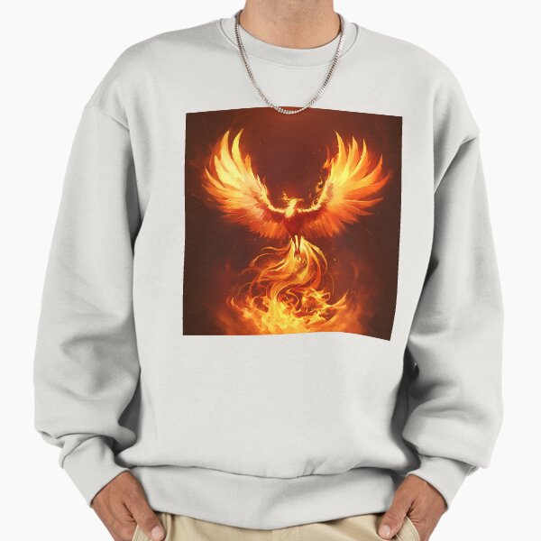 Blazing Phoenix Rising From Flames - Adult & Kids T-Shirts, Sweatshirts & Hoodies apparel design preview 1