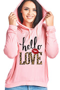 SALE Hello Love Leopard Lips Valentines Day - Adult & Kids T-Shirts, Sweatshirts & Hoodies apparel design preview 1