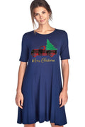 SALE Merry Christmas Tree Holiday Casual Dress - Adult & Kids T-Shirts, Sweatshirts & Hoodies apparel design preview 1