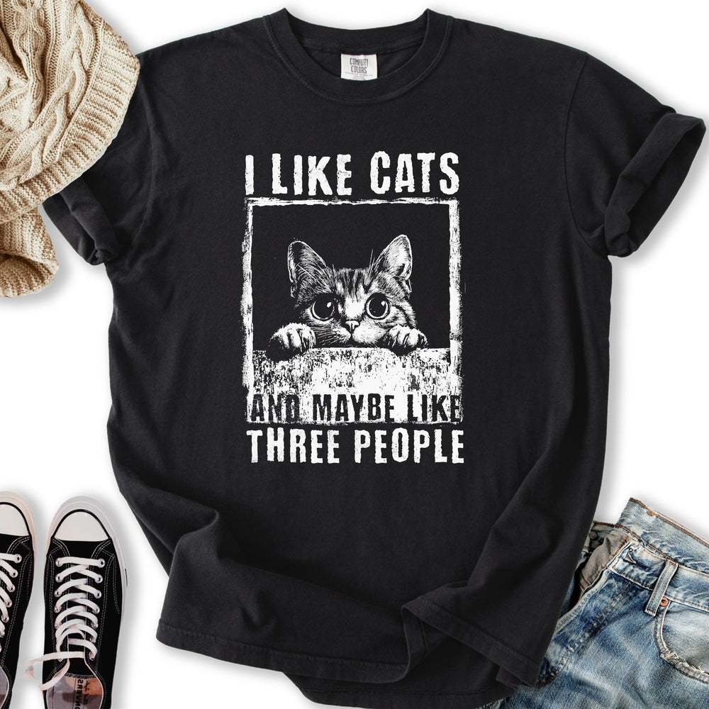 I Like Cats - Adult & Kids T-Shirts, Sweatshirts & Hoodies apparel design preview 2