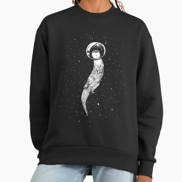 Drifting in Otter Space (best for color) - Adult & Kids T-Shirts, Sweatshirts & Hoodies apparel design preview 1
