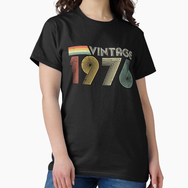 Vintage 1976, 50th Birthday Gift (Distressed Design) - Adult & Kids T-Shirts, Sweatshirts & Hoodies apparel design preview 1