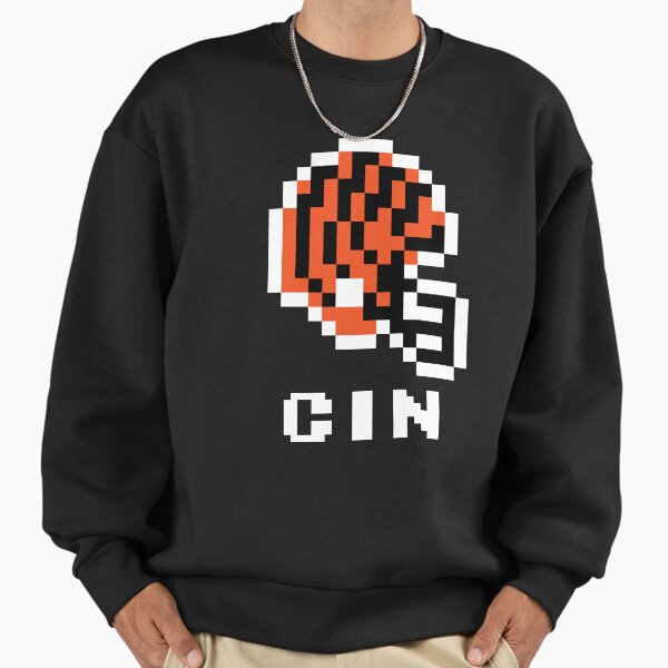 Cincinnati Bengals (Tecmo Super Bowl Football Helmet) - Adult & Kids T-Shirts, Sweatshirts & Hoodies apparel design preview 1