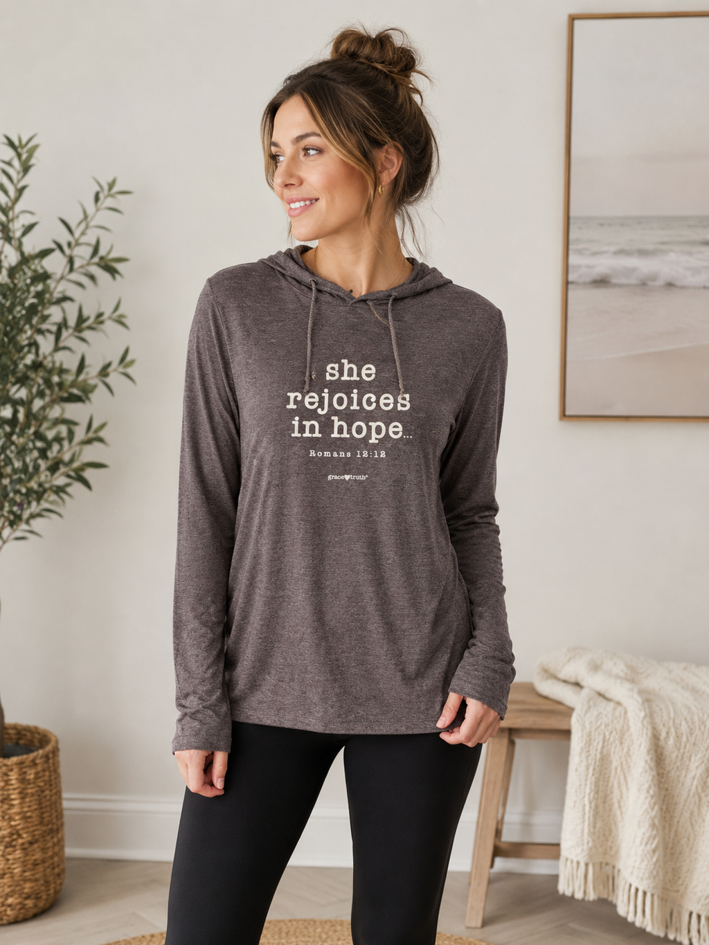 Grace truth Rejoices in Hope - Adult & Kids T-Shirts, Sweatshirts & Hoodies apparel design preview 1