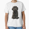 Black Tibetan Terrier Dog Illustration - Adult & Kids T-Shirts, Sweatshirts & Hoodies apparel design preview 1