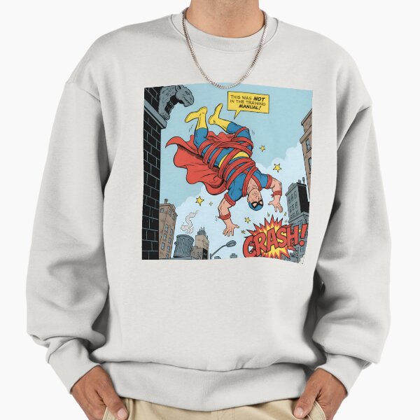 Clumsy Superhero Training Fail Comic - Adult & Kids T-Shirts, Sweatshirts & Hoodies apparel design preview 1