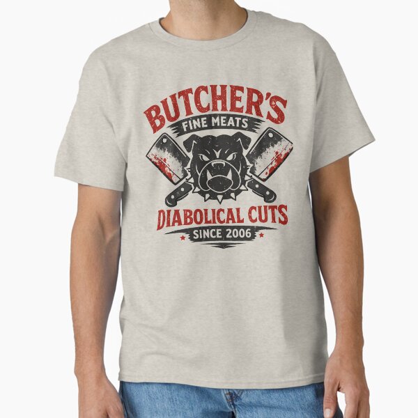 Butchers Fine Meats Diabolical Cuts Retro Logo - Adult & Kids T-Shirts, Sweatshirts & Hoodies apparel design preview 1