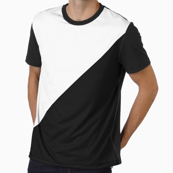Diagonal half white and black Graphic - Adult & Kids T-Shirts, Sweatshirts & Hoodies apparel design preview 1