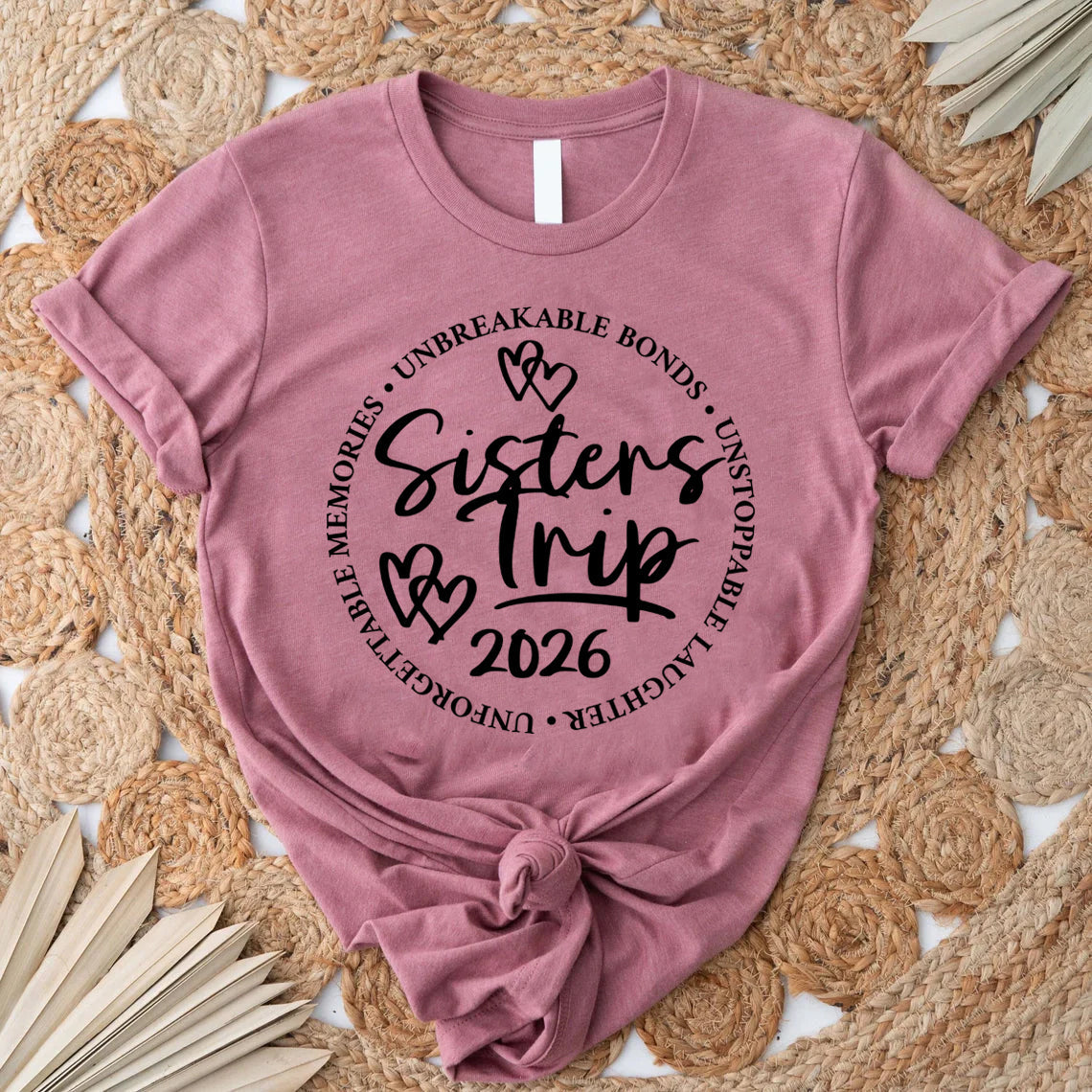 Sister's Trip 2026 Letter Print Women Slogan - Adult & Kids T-Shirts, Sweatshirts & Hoodies apparel design preview 4