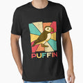 Vintage Retro Style Silhouette Puffin Bird Lover - Adult & Kids T-Shirts, Sweatshirts & Hoodies apparel design preview 1